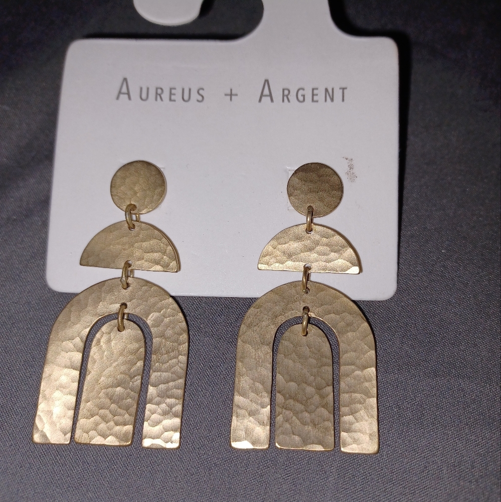 Gold boho earrings